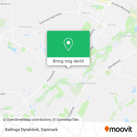 Bellinge Dyreklinik kort