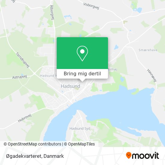 Øgadekvarteret kort