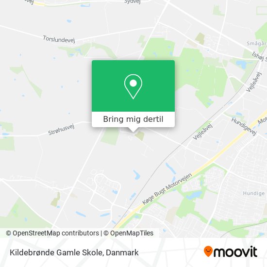 Kildebrønde Gamle Skole kort