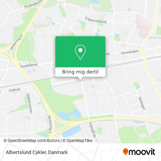 Albertslund Cykler kort