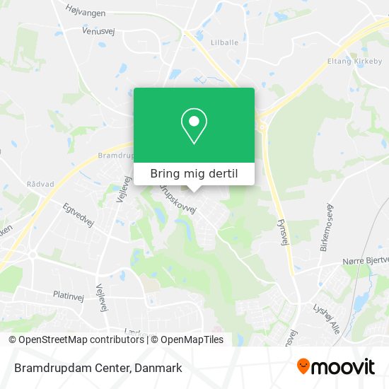 Bramdrupdam Center kort