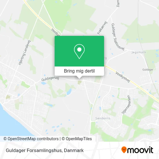 Guldager Forsamlingshus kort