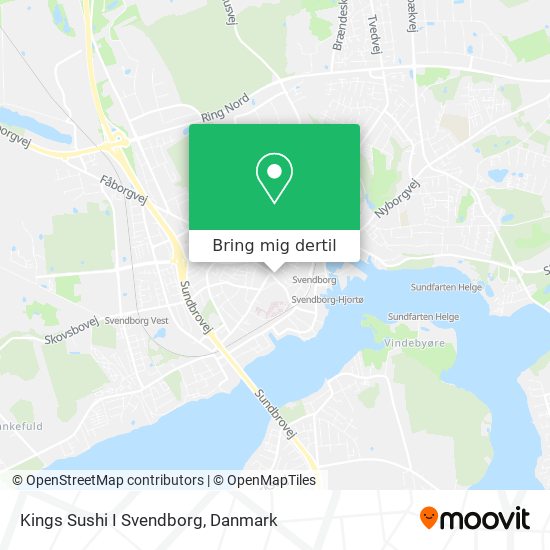 Kings Sushi I Svendborg kort