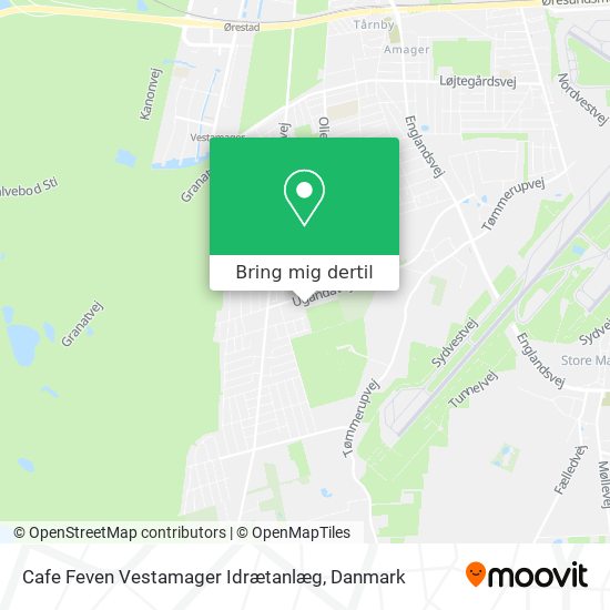 Cafe Feven Vestamager Idrætanlæg kort