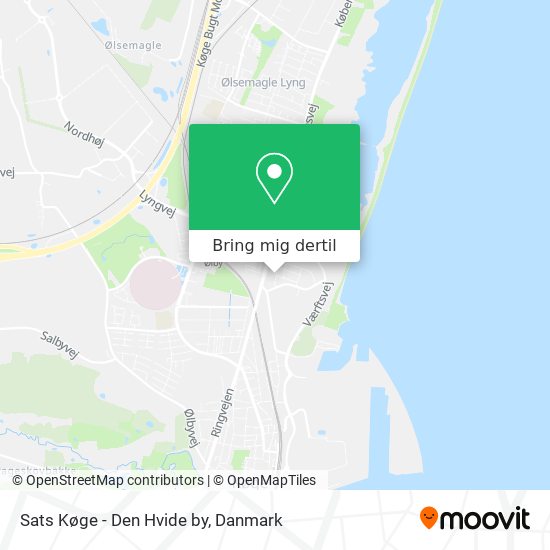 Sats Køge - Den Hvide by kort