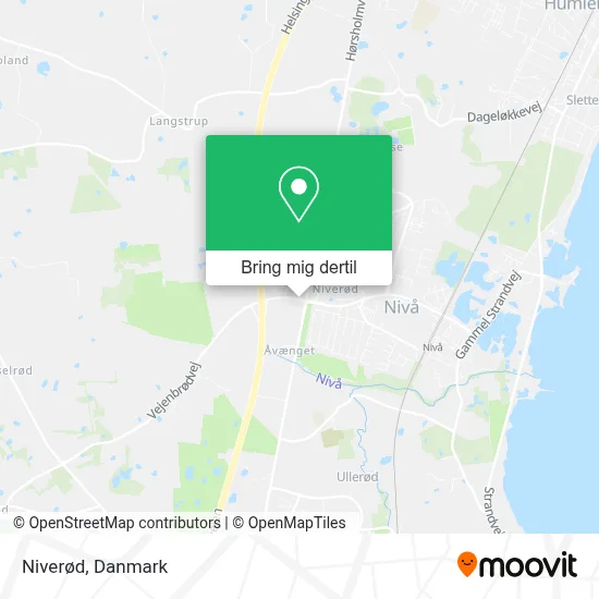 Niverød kort