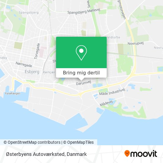 Østerbyens Autoværksted kort