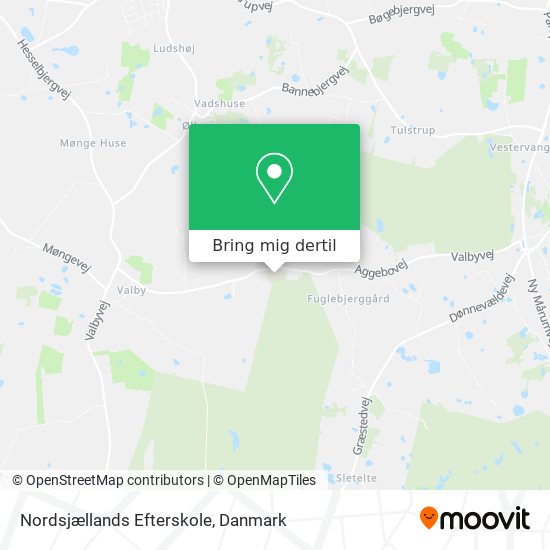 Nordsjællands Efterskole kort