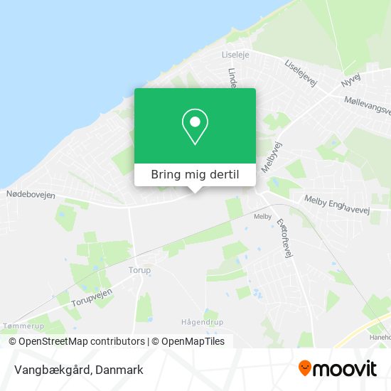 Vangbækgård kort