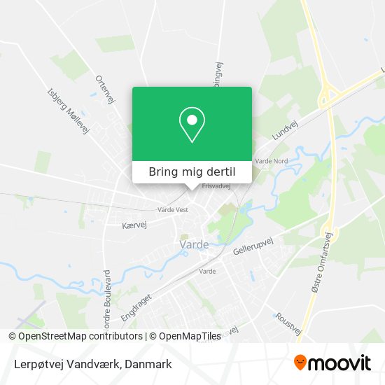 Lerpøtvej Vandværk kort