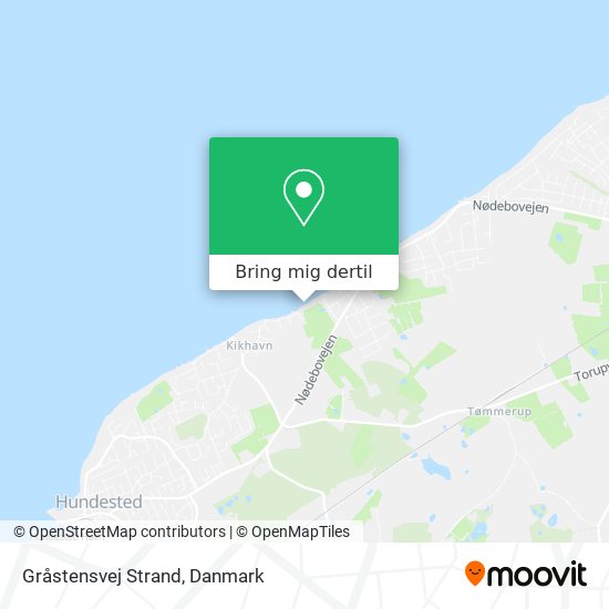 Gråstensvej Strand kort