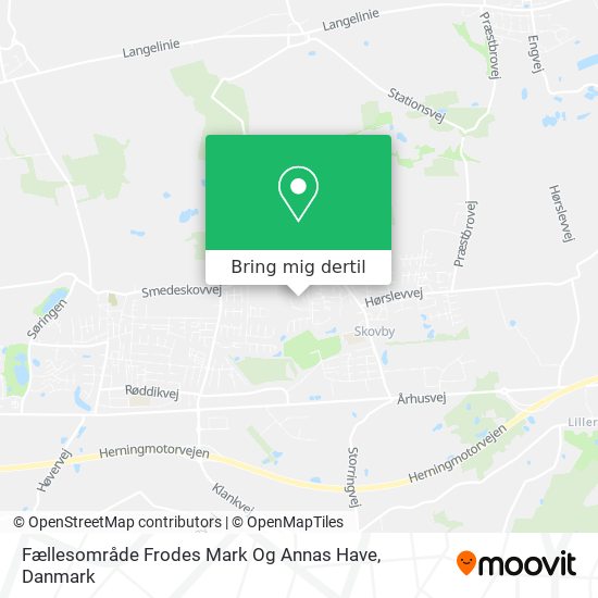 Fællesområde Frodes Mark Og Annas Have kort
