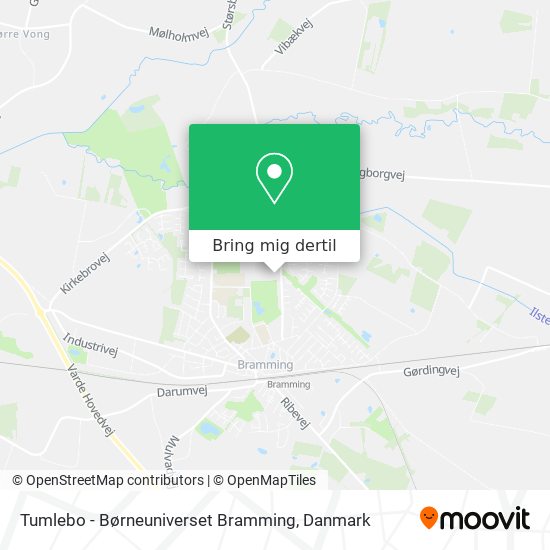 Tumlebo - Børneuniverset Bramming kort