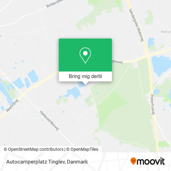 Autocamperplatz Tinglev kort