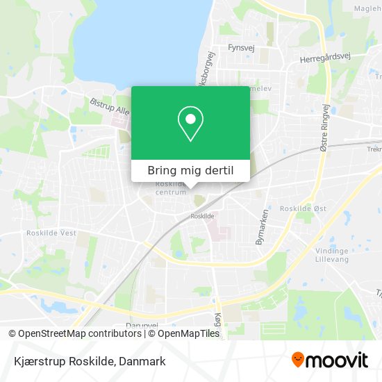 Kjærstrup Roskilde kort