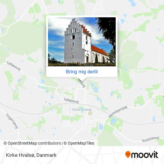 Kirke Hvalsø kort