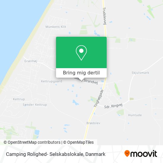 Camping Rolighed- Selskabslokale kort