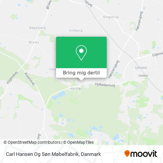 Carl Hansen Og Søn Møbelfabrik kort