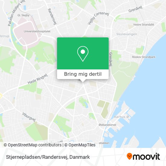 Stjernepladsen/Randersvej kort