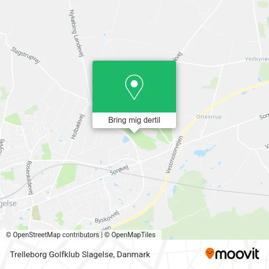 Trelleborg Golfklub Slagelse kort