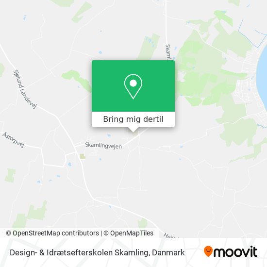Design- & Idrætsefterskolen Skamling kort