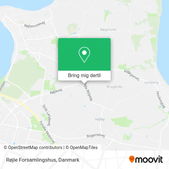 Røjle Forsamlingshus kort