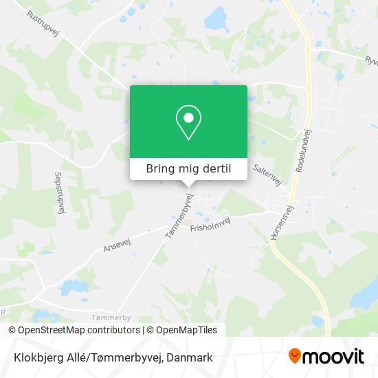 Klokbjerg Allé/Tømmerbyvej kort