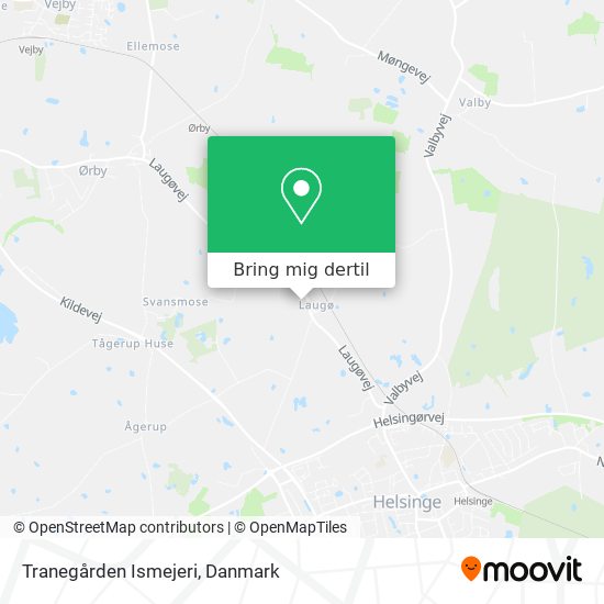 Tranegården Ismejeri kort