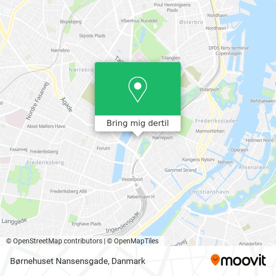 Børnehuset Nansensgade kort