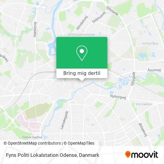 Fyns Politi Lokalstation Odense kort