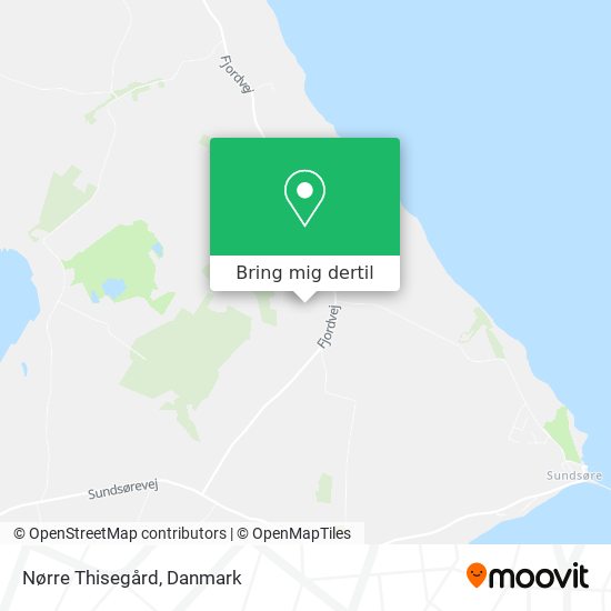 Nørre Thisegård kort