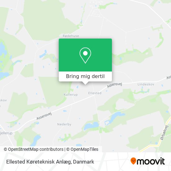 Ellested Køreteknisk Anlæg kort