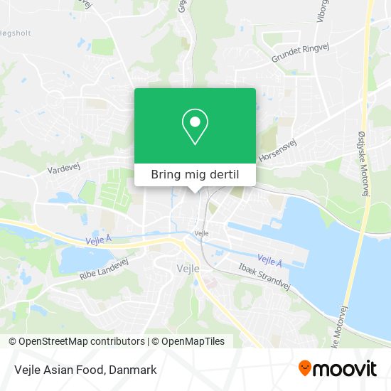 Vejle Asian Food kort