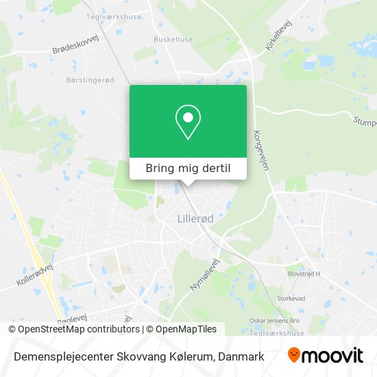 Demensplejecenter Skovvang Kølerum kort