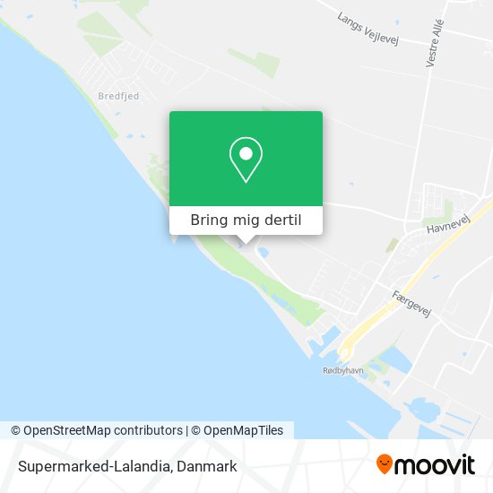 Supermarked-Lalandia kort