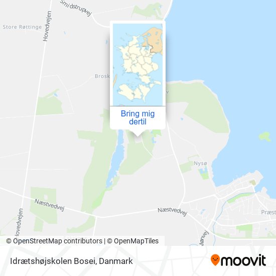 Idrætshøjskolen Bosei kort