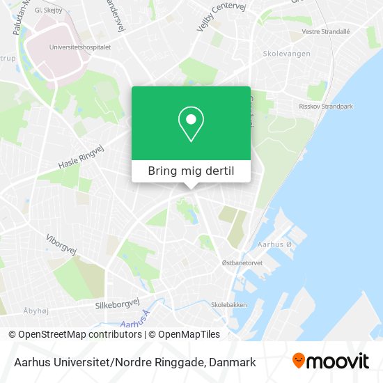 Aarhus Universitet / Nordre Ringgade kort