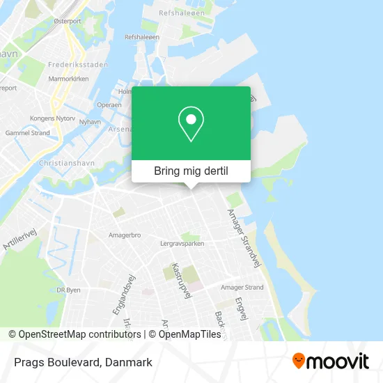 Prags Boulevard kort