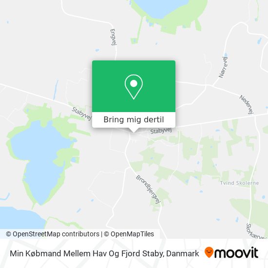 Min Købmand Mellem Hav Og Fjord Staby kort