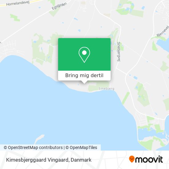 Kimesbjerggaard Vingaard kort