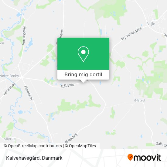 Kalvehavegård kort