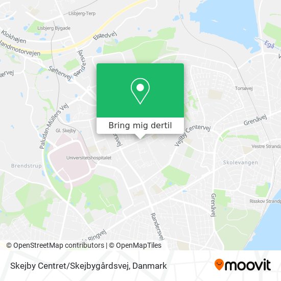 Skejby Centret/Skejbygårdsvej kort