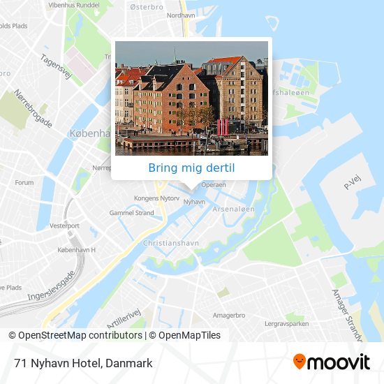 71 Nyhavn Hotel kort