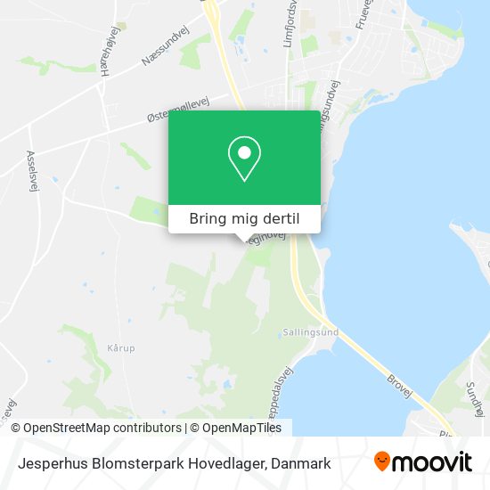 Jesperhus Blomsterpark Hovedlager kort