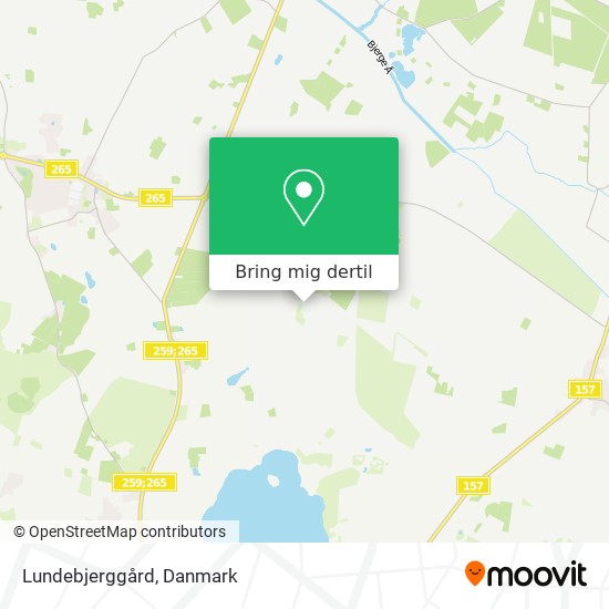 Lundebjerggård kort