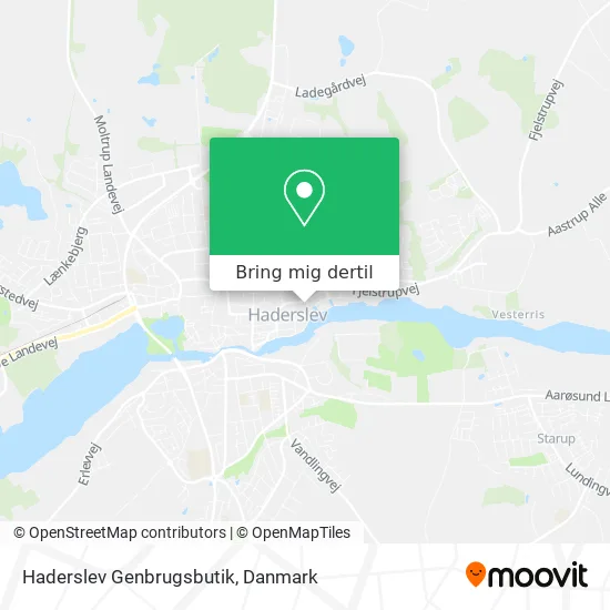 Haderslev Genbrugsbutik kort