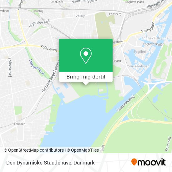 Den Dynamiske Staudehave kort