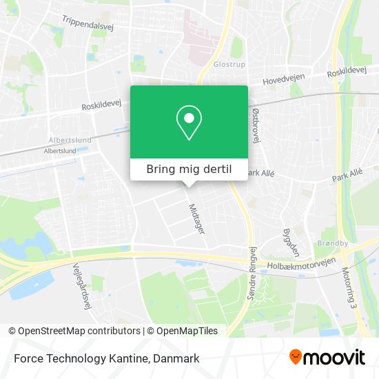 Force Technology Kantine kort
