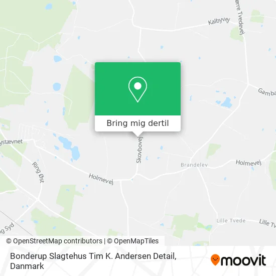 Bonderup Slagtehus Tim K. Andersen Detail kort