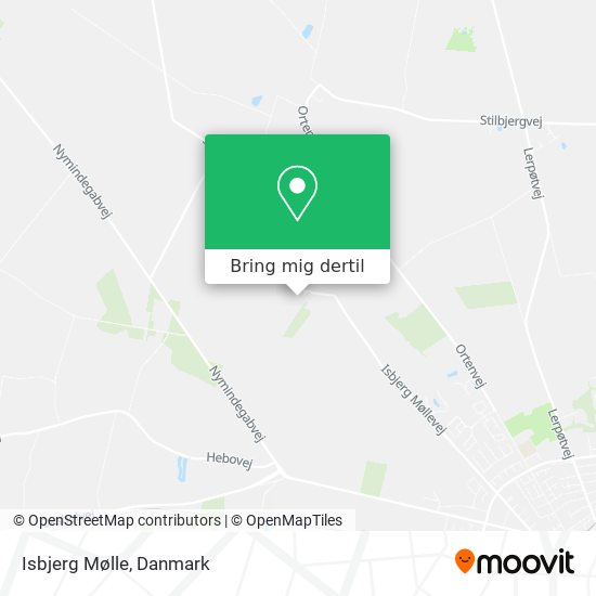 Isbjerg Mølle kort